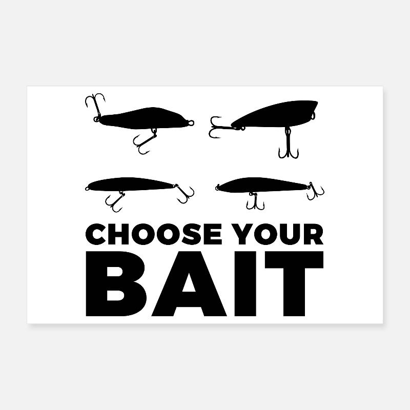 Fishing bait Poster 12" x 8" (30x20 cm)