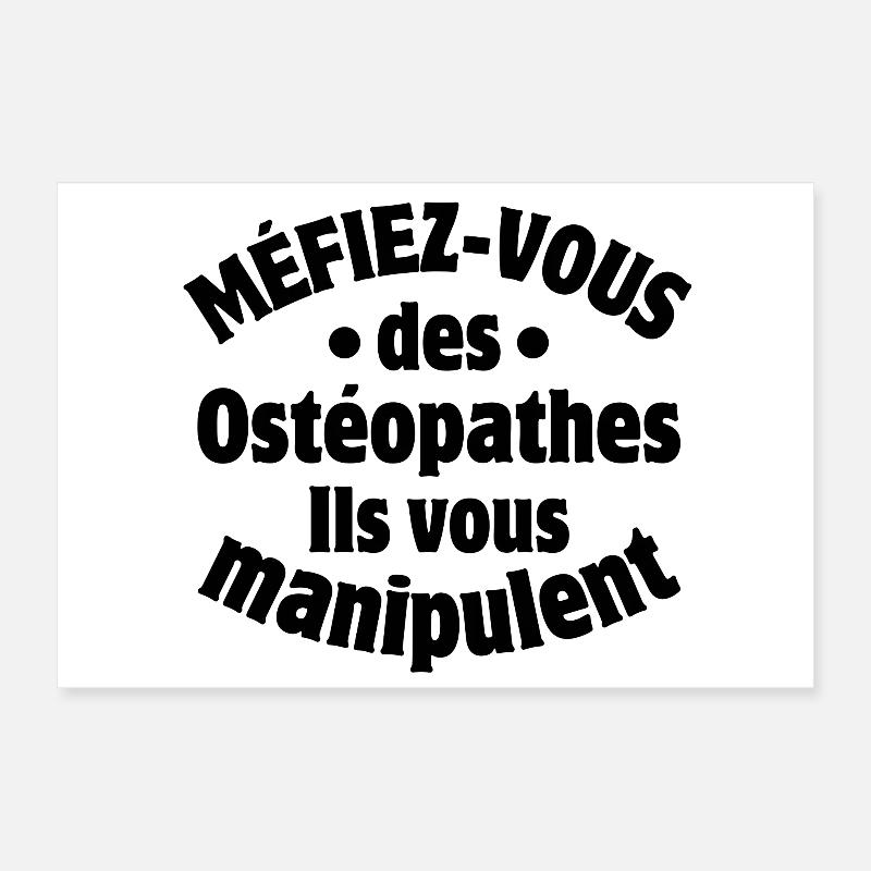 ostéopathe, ostéopathes, kiné, médecin Poster 30 x 20 cm