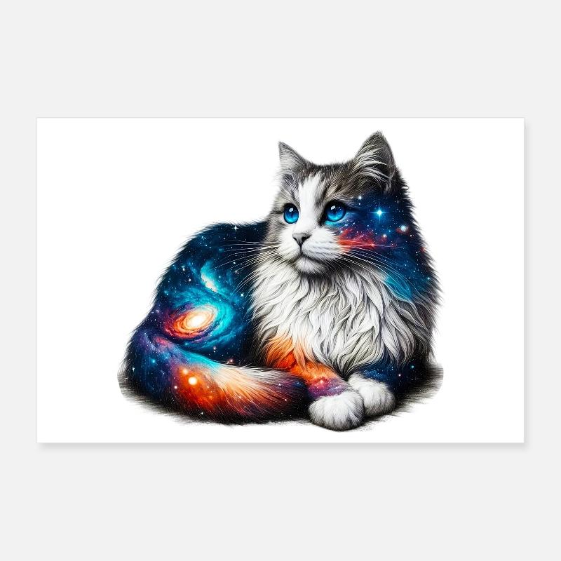 Chat Poster 30 x 20 cm