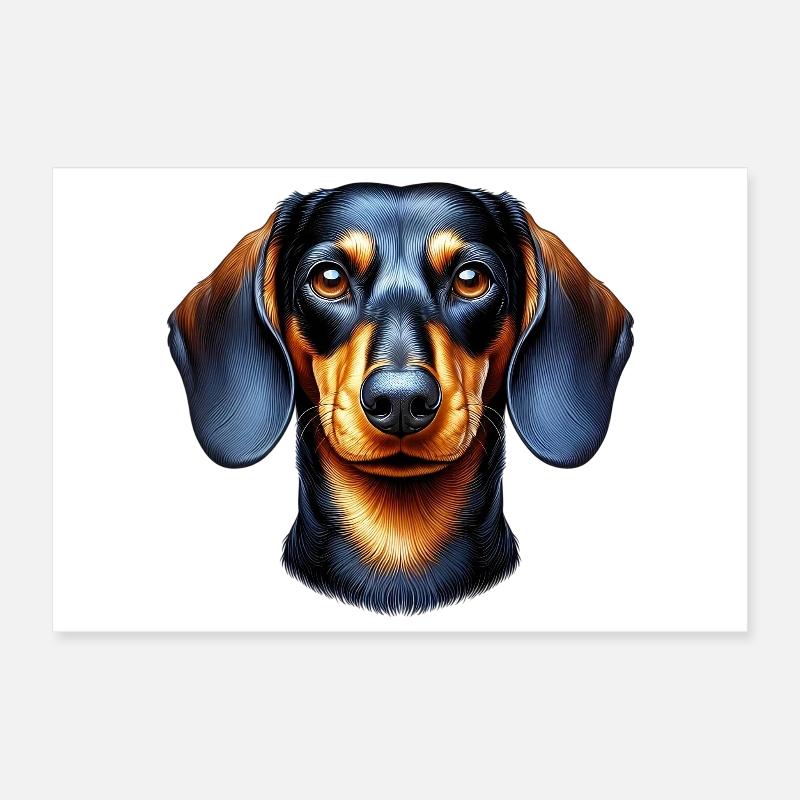 Basset Poster 30 x 20 cm