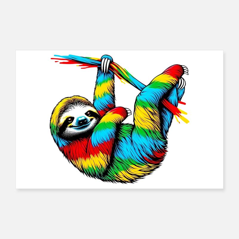Faultier Poster 30x20 cm