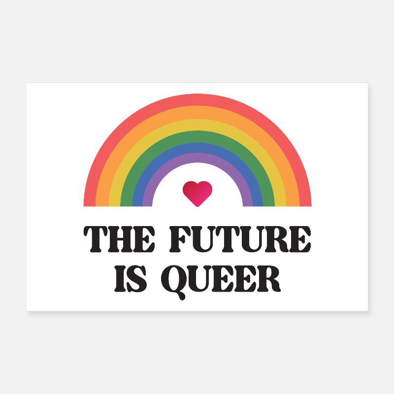 LGBT Pride Month - The Future is Queer Poster 12" x 8" (30x20 cm)