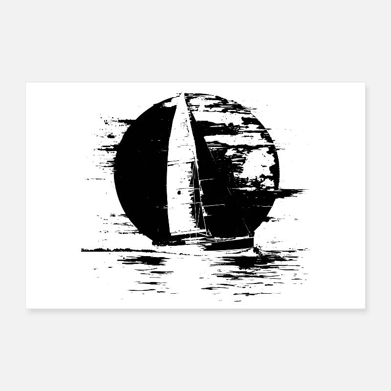 Segelboot Poster 30x20 cm