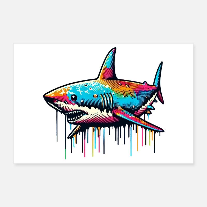 Requin Poster 30 x 20 cm