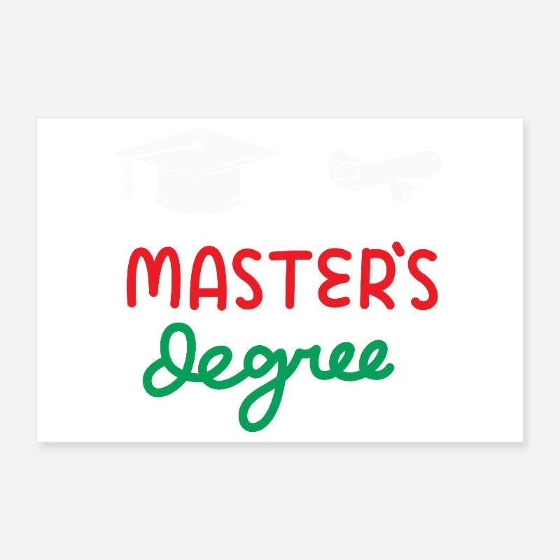 Master-Abschluss Poster 30x20 cm