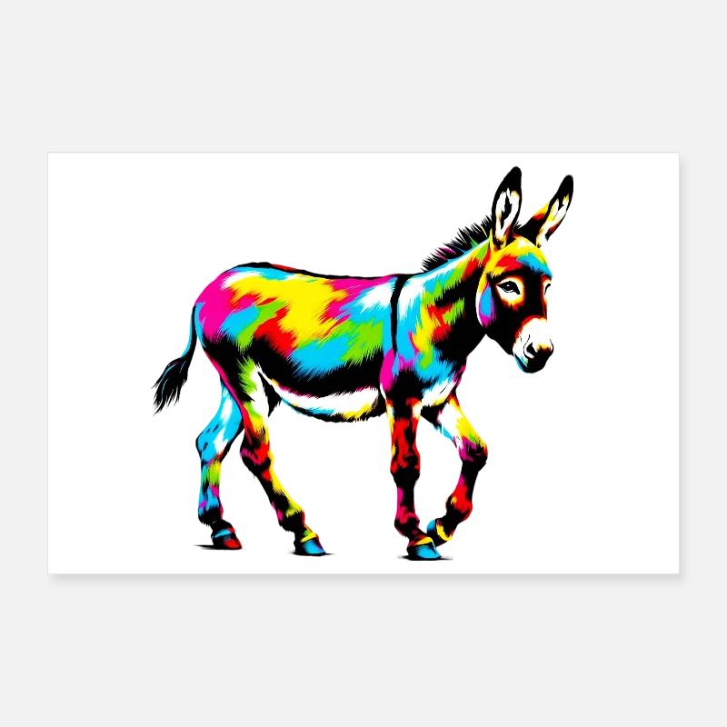 Mule âne Poster 30 x 20 cm