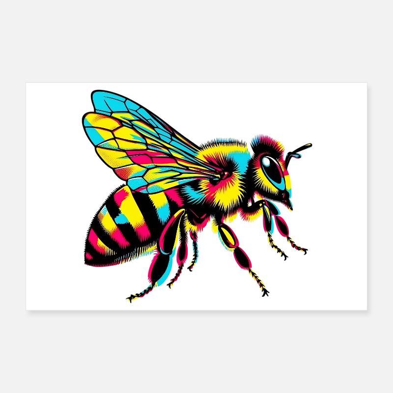 Biene Poster 30x20 cm