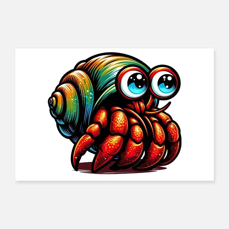 Einsiedlerkrebs Poster 30x20 cm