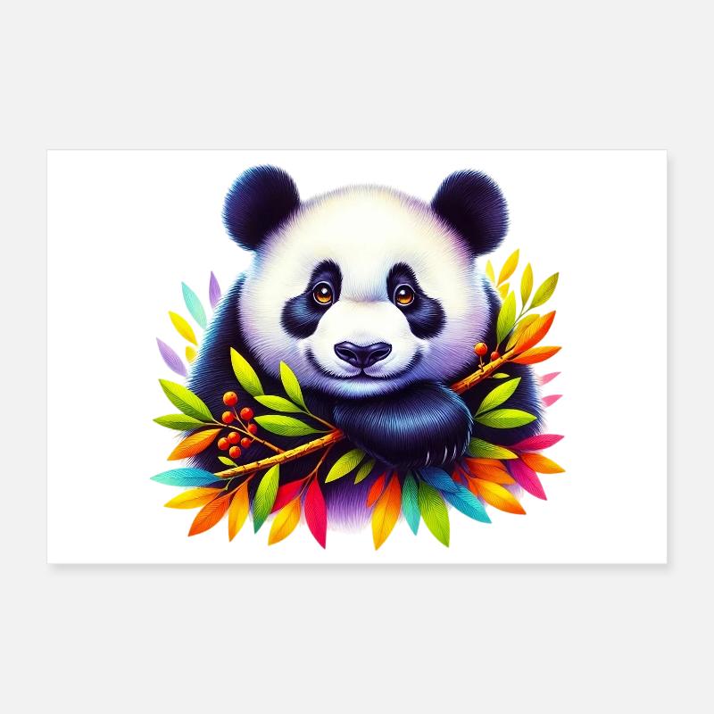 Panda Poster 30x20 cm