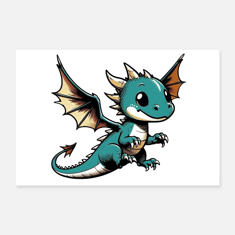 Dragon Poster 30 x 20 cm