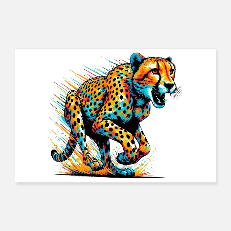 Guépard Poster 30 x 20 cm