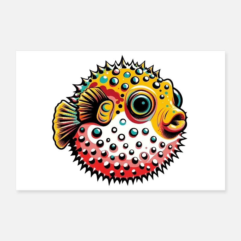 Blowfish Poster 30 x 20 cm