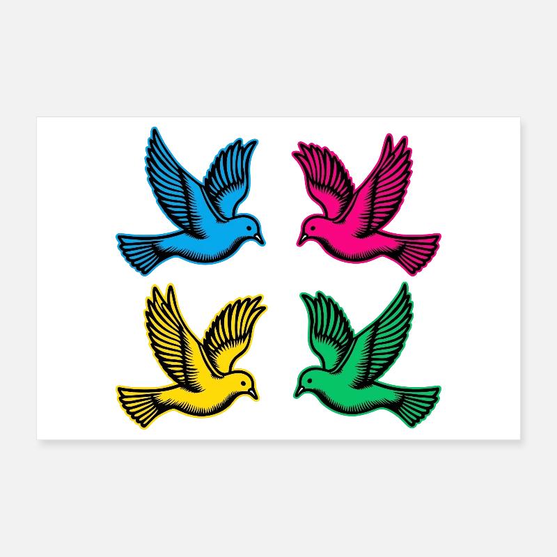 Colombes Poster 30 x 20 cm