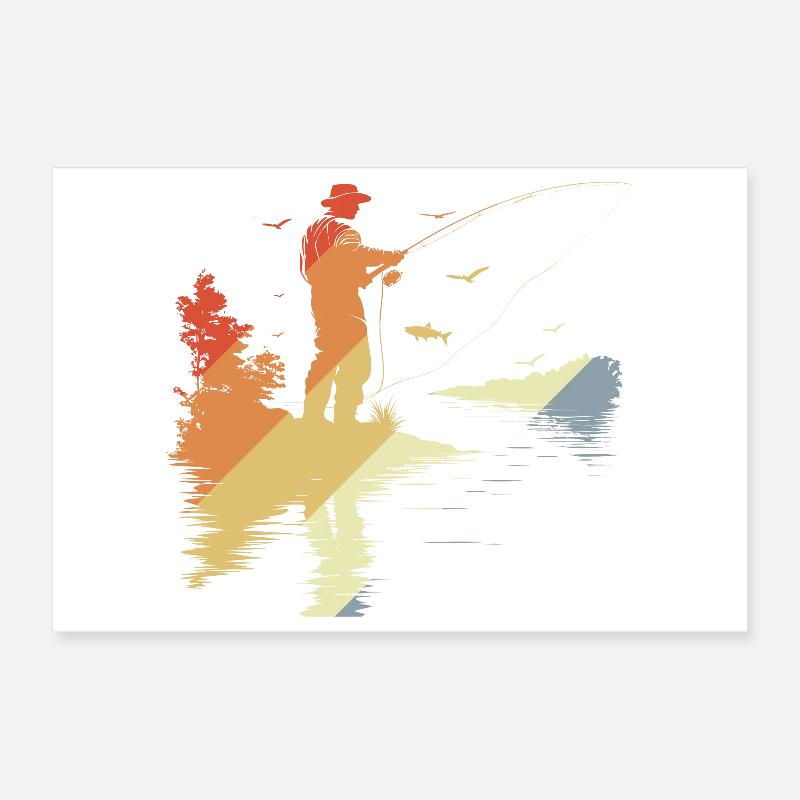 Fischer Retro Stil Poster 30x20 cm