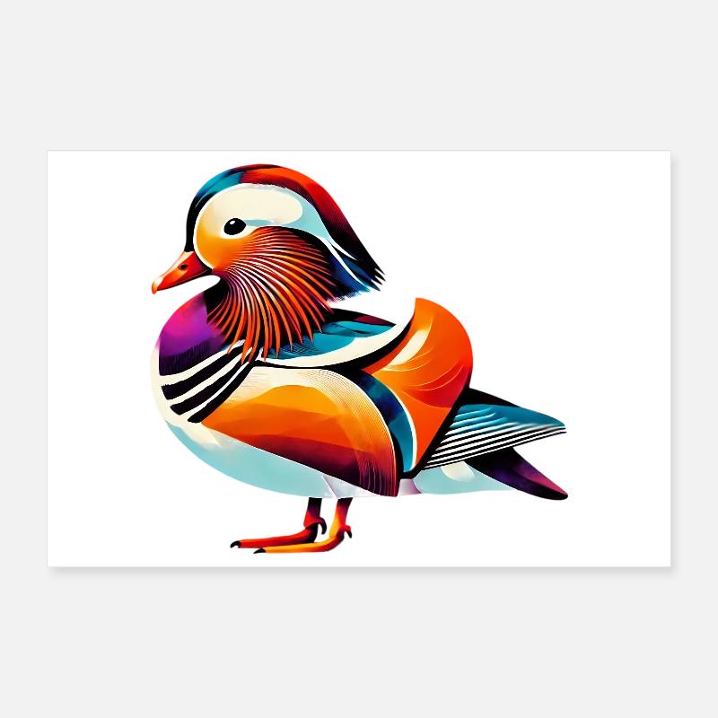 Canard mandarin Poster 30 x 20 cm