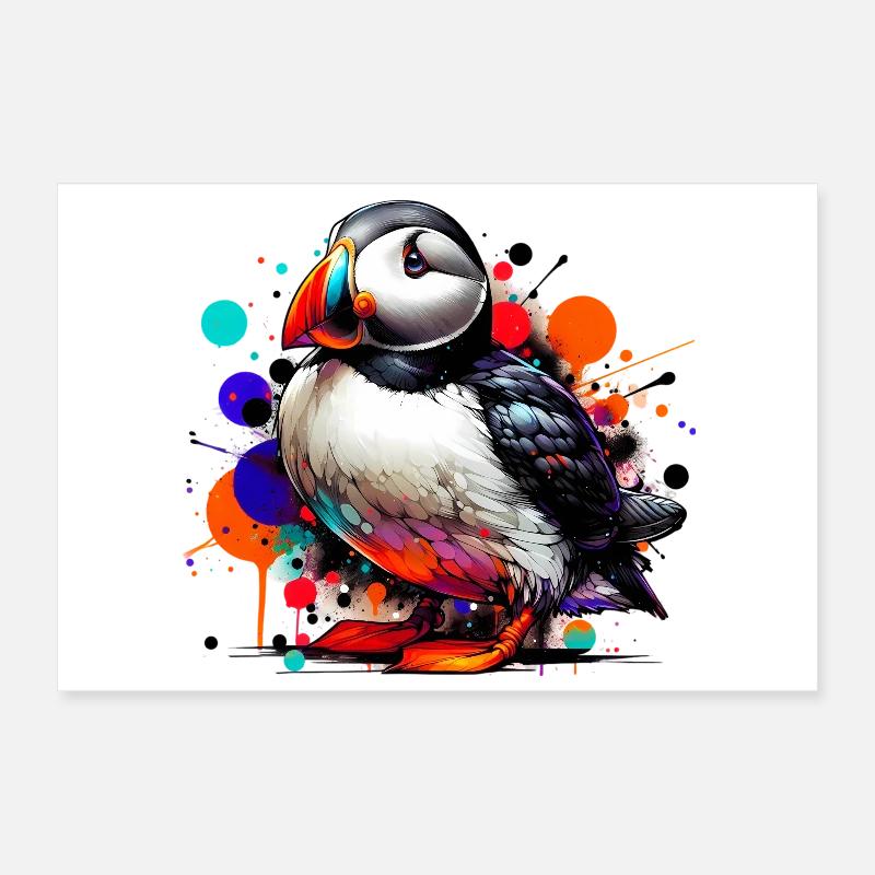 Macareux Poster 30 x 20 cm