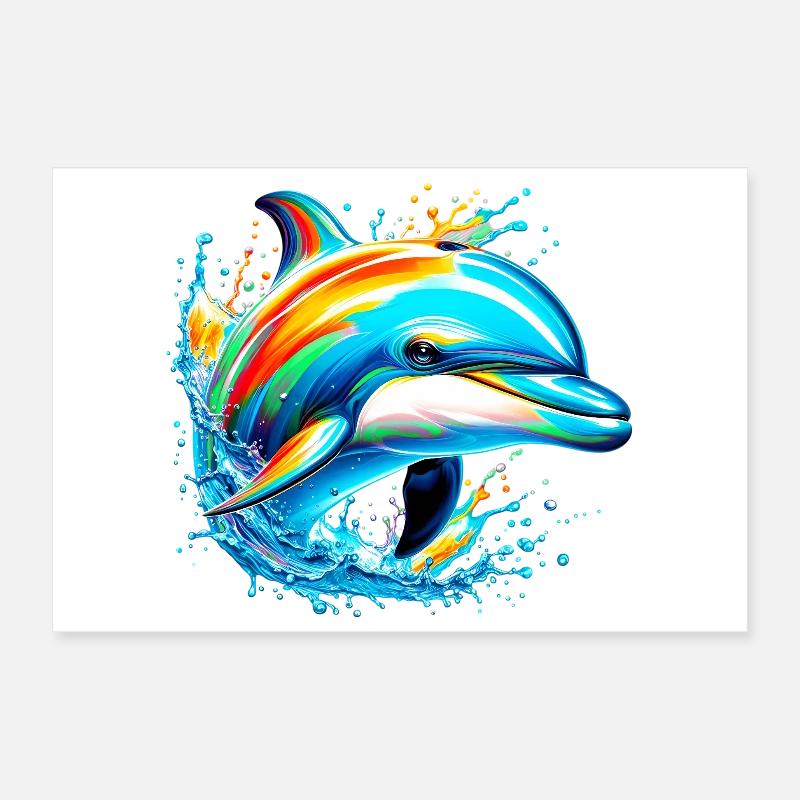 Delfin Poster 30x20 cm