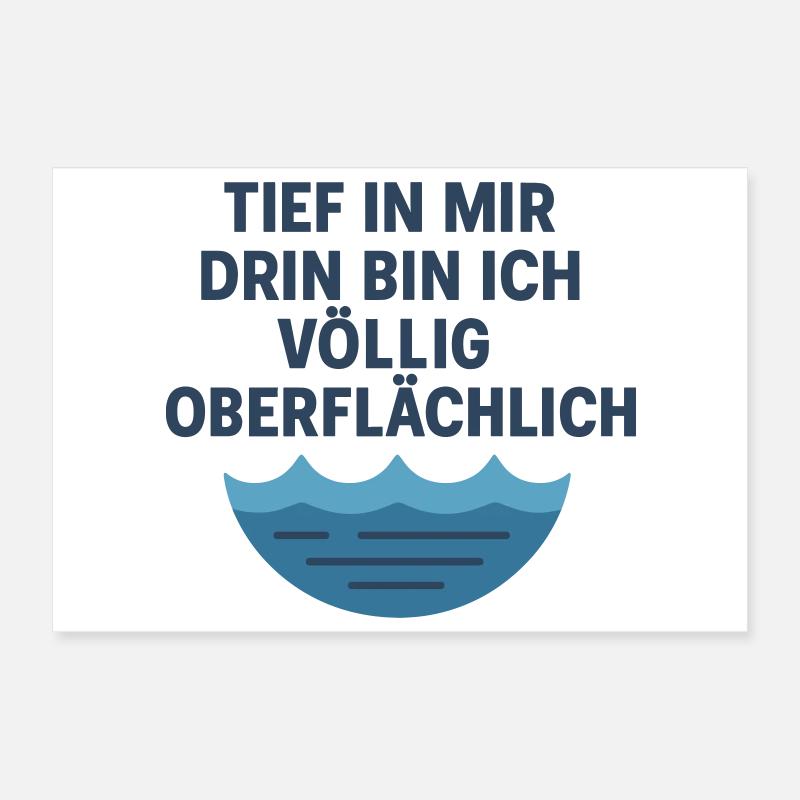 Tief oberflächlich Poster 30x20 cm