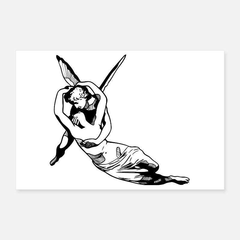 Cupidon et Psyché Poster 30 x 20 cm