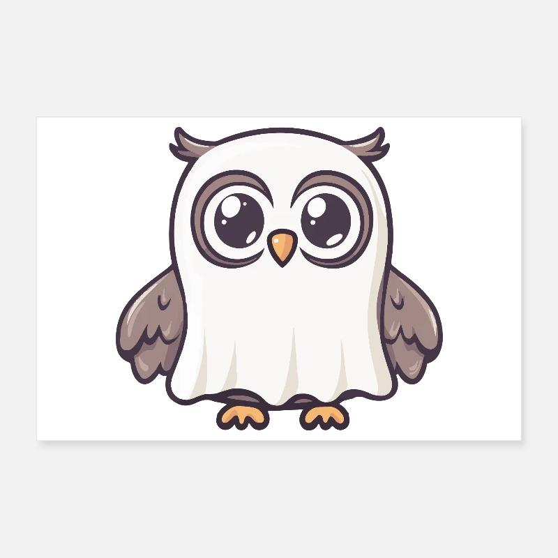 Eule Halloween Geist Poster 30x20 cm