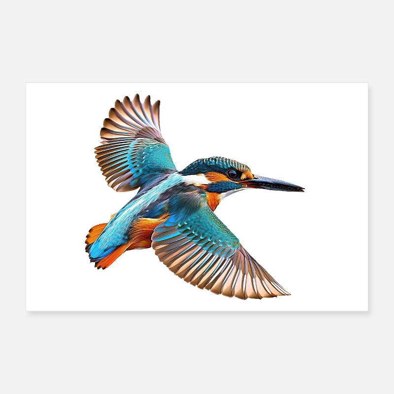 Eisvogel Poster 30x20 cm