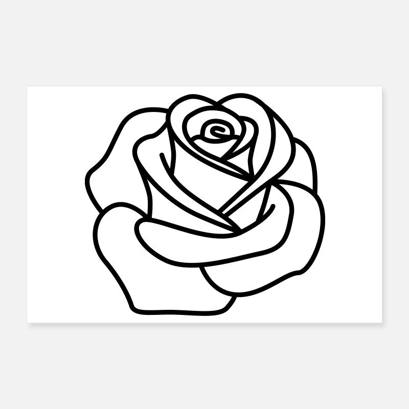 Rose Poster 30x20 cm