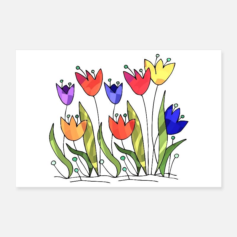 Blumen Poster 30x20 cm