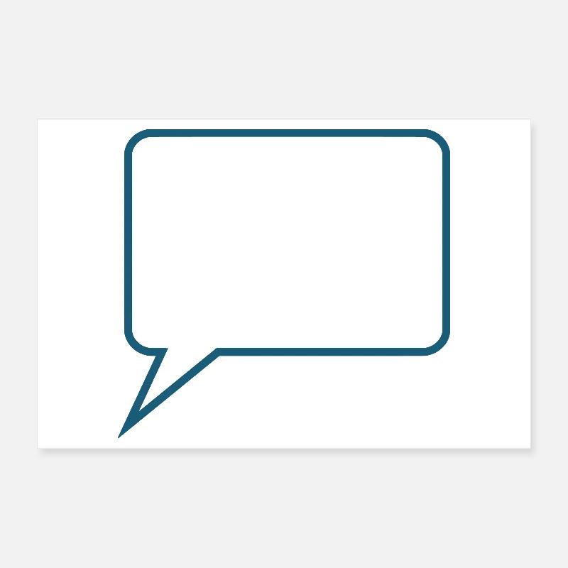Personalize your own speech bubble comic Poster 12" x 8" (30x20 cm)