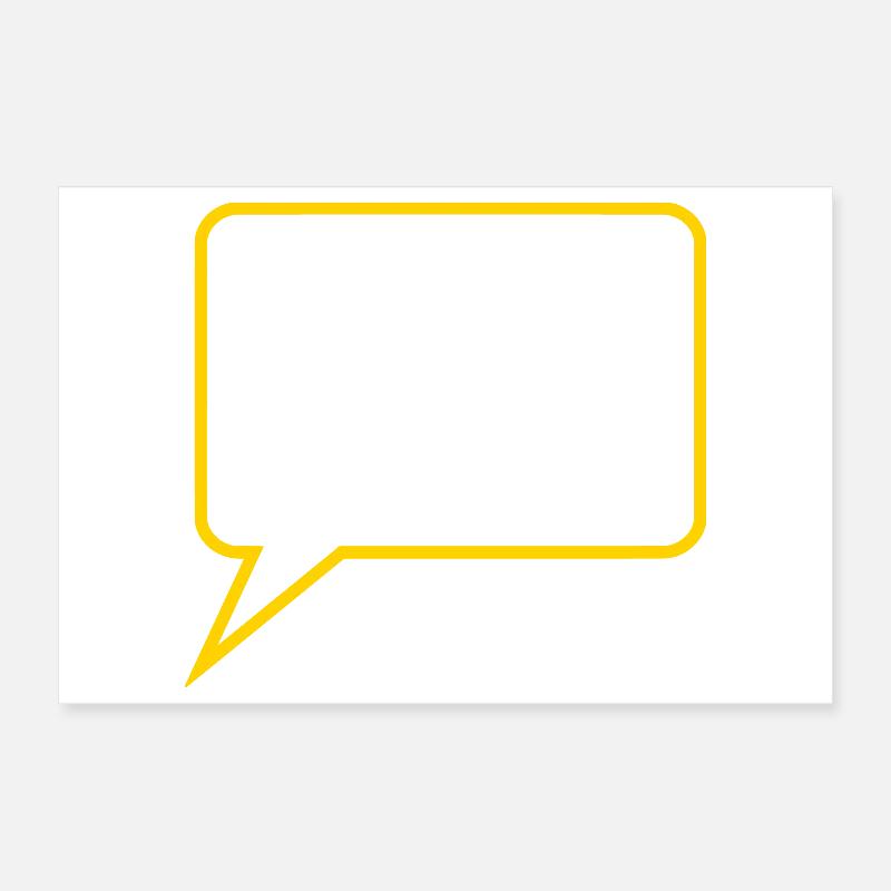 Personalize your own speech bubble comic Poster 12" x 8" (30x20 cm)