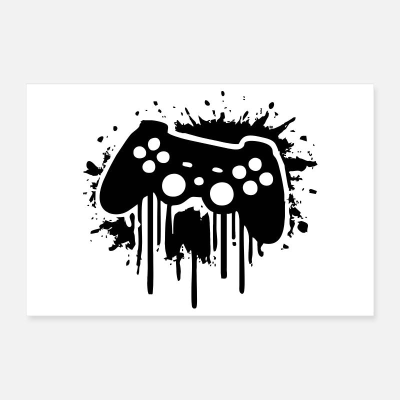 gaming zocker kontroller  Poster 30x20 cm