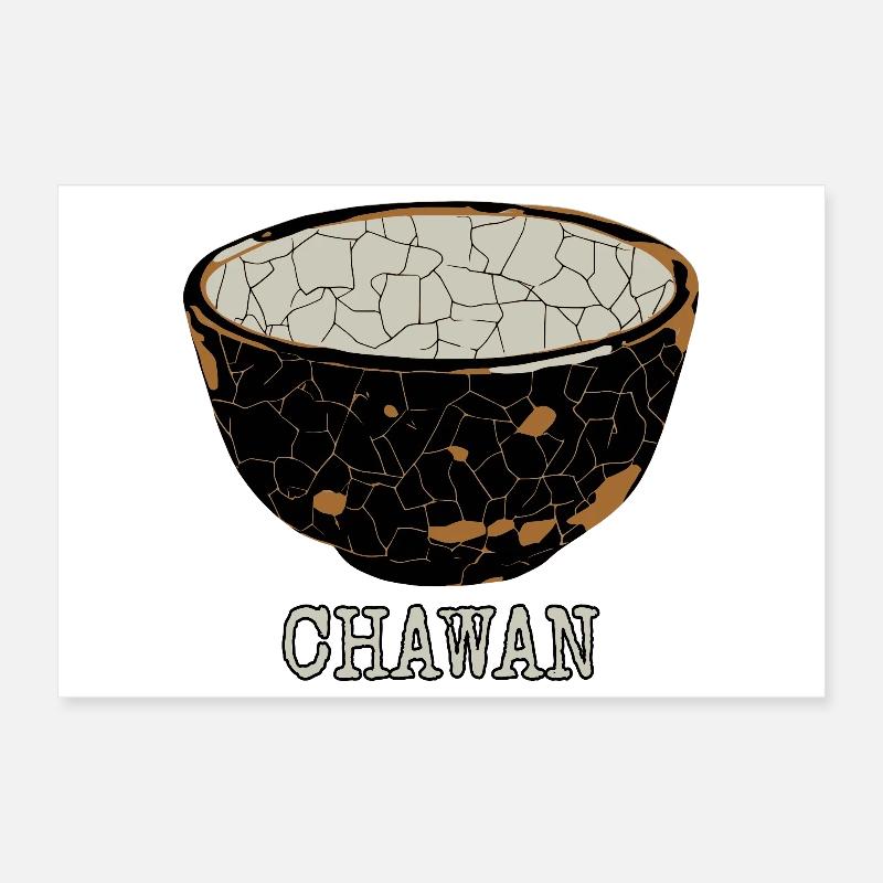 Zerbrochene Chawan-Teeschale Poster 30x20 cm