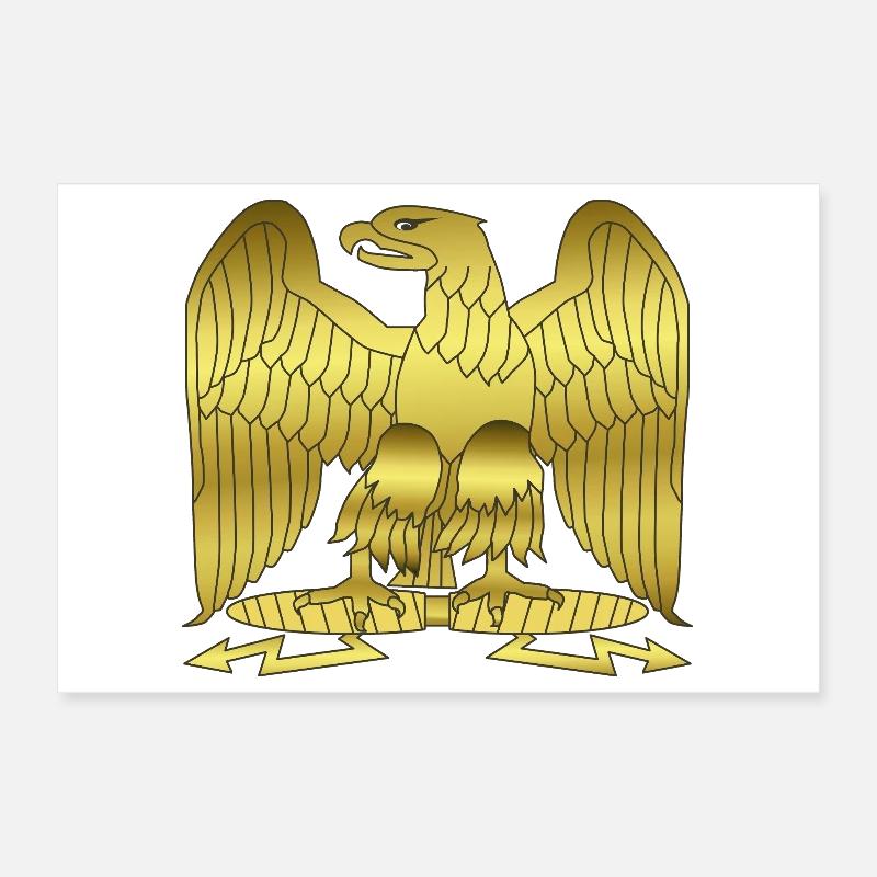 Blason de l’aigle impérial doré de Napoléon Poster 30 x 20 cm