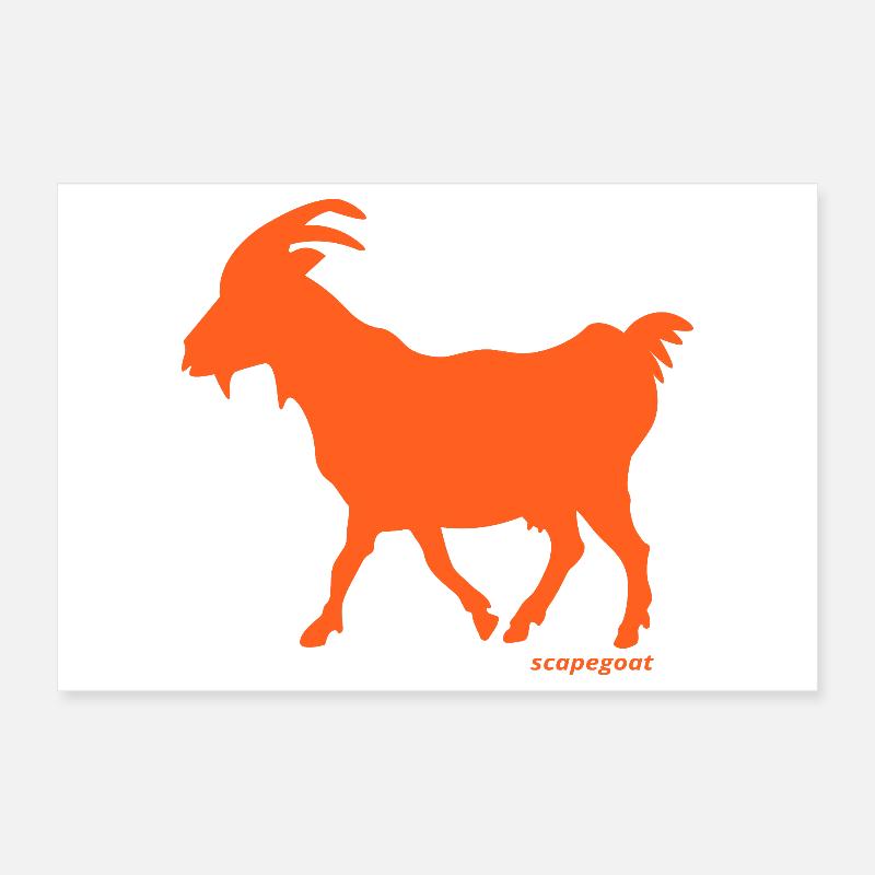 Bouc émissaire bouc émissaire orange Poster 30 x 20 cm