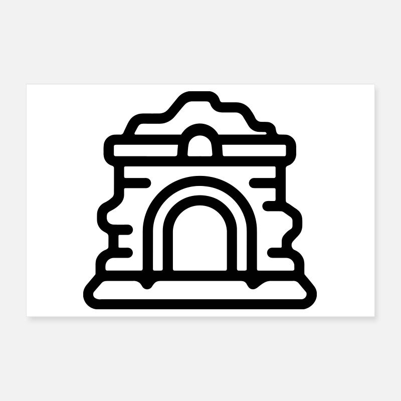 ruines Poster 30 x 20 cm