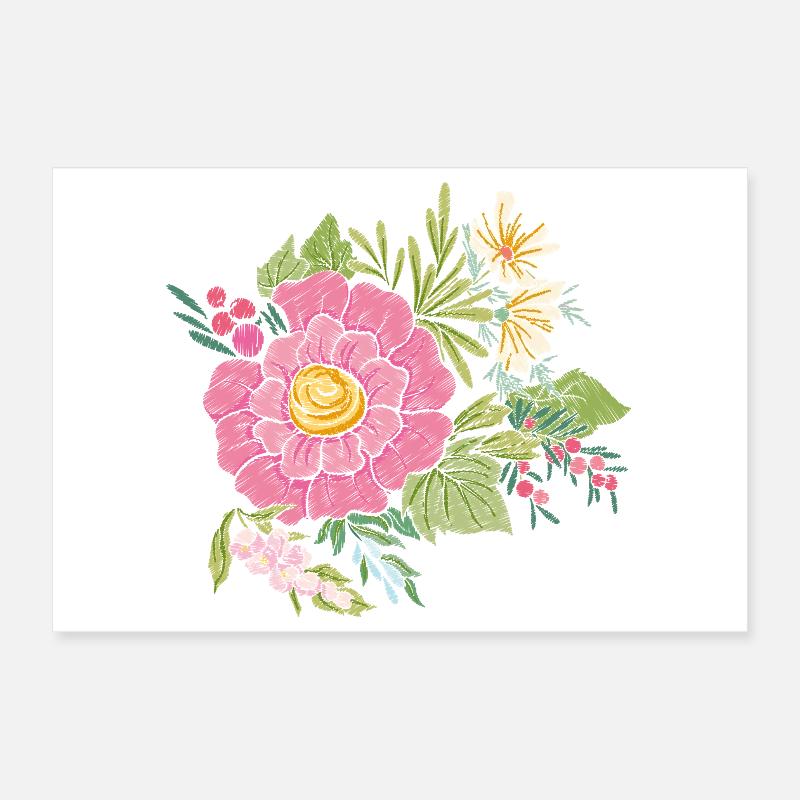 Image de fleur Poster 30 x 20 cm