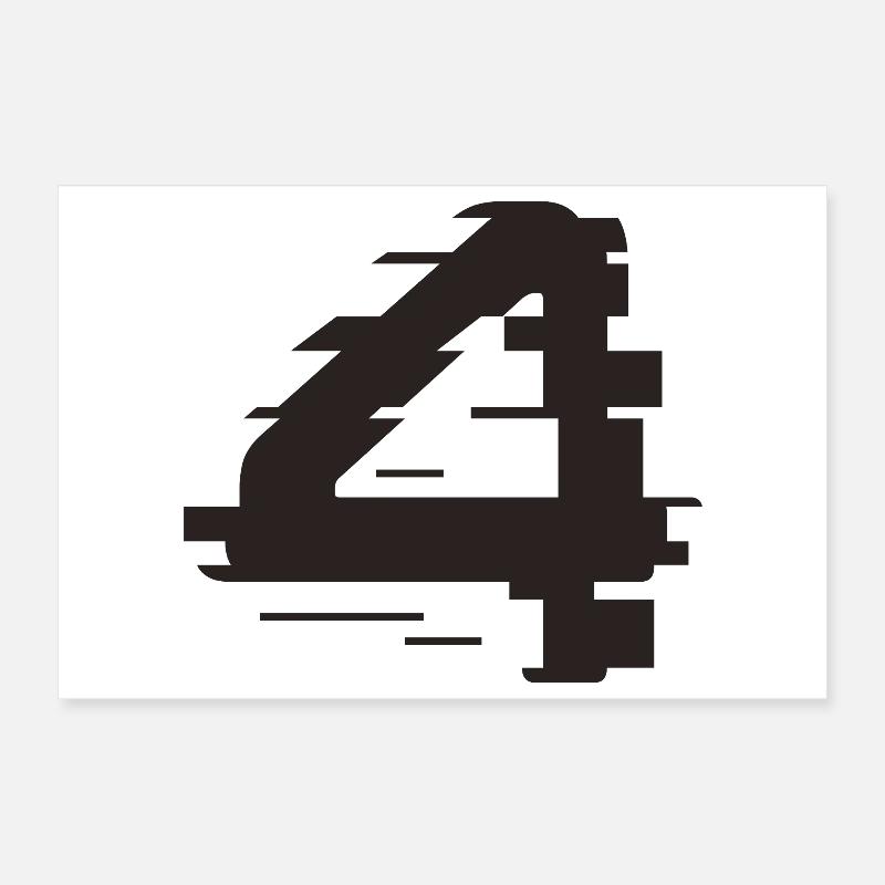 4 Poster 12" x 8" (30x20 cm)