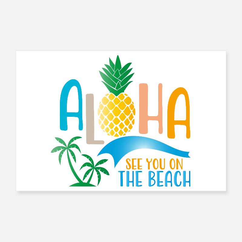 plage Poster 30 x 20 cm
