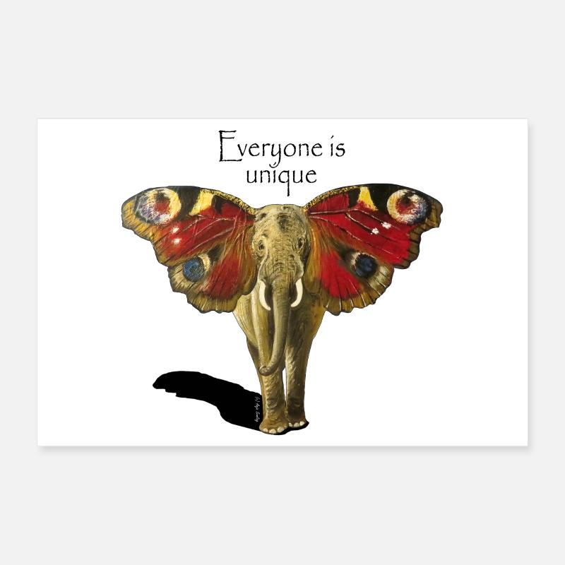 Everyone is unique Poster 30x20 cm