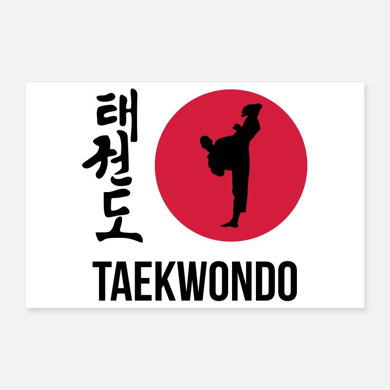 Taekwondo / Taekwon-Do / Tae Kwo Do / Fighter Poster 12" x 8" (30x20 cm)