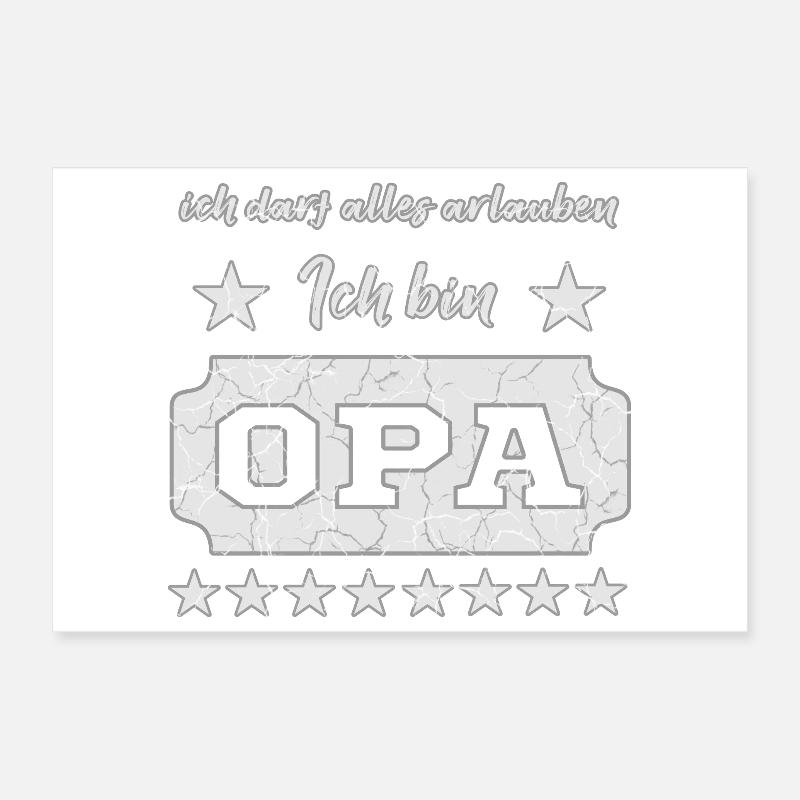 Spruch Opa Poster 30x20 cm