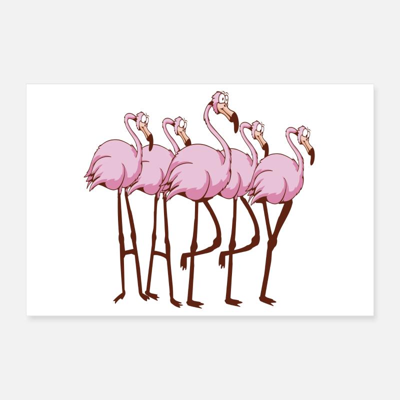 Flamants roses Poster 30 x 20 cm