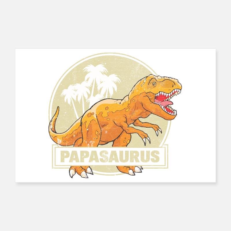 Papasaurus Poster 30x20 cm