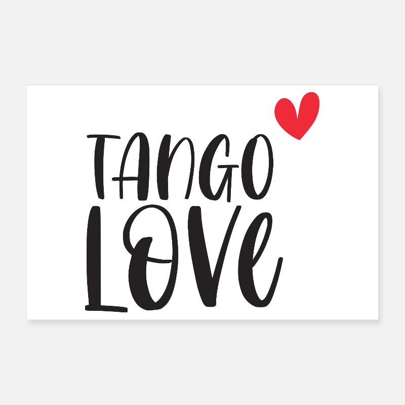 Tango Love! Dancer dance dance couple gift Poster 12" x 8" (30x20 cm)
