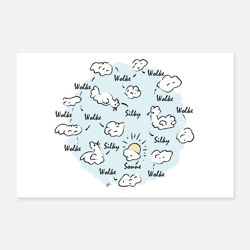 Silk Cloud Poster 12" x 8" (30x20 cm)