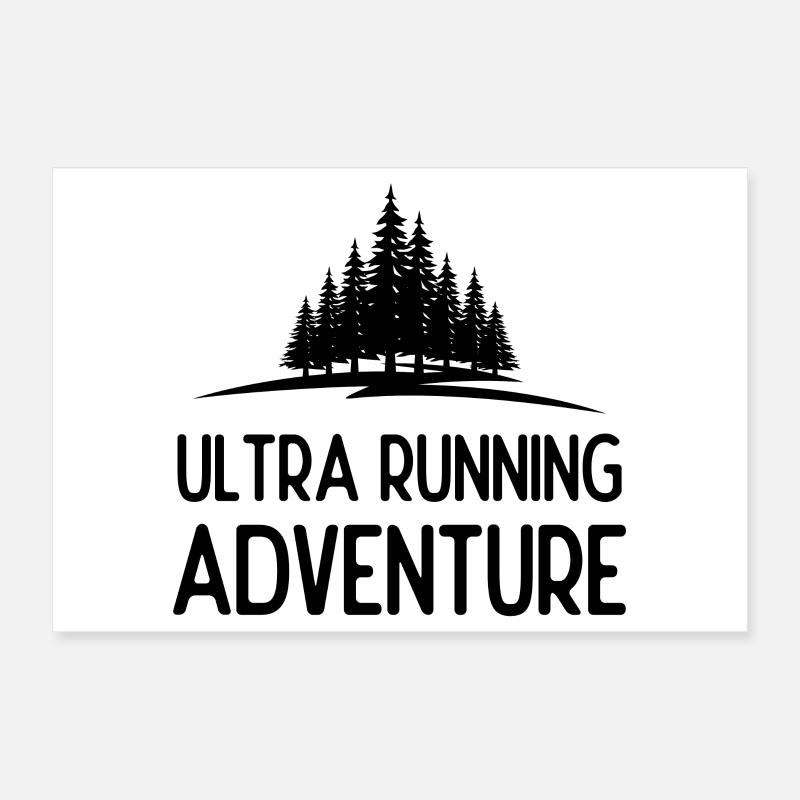 Ultra Running Advrenture Poster 30 x 20 cm