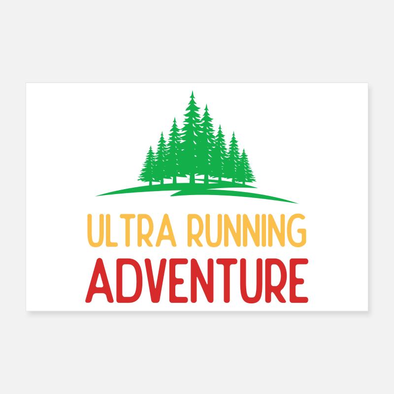 Ultra Running Advrenture Poster 30 x 20 cm