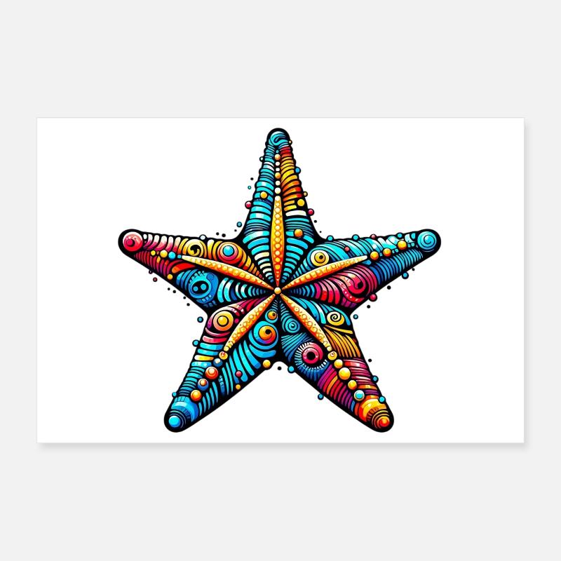 Seestern Poster 30x20 cm