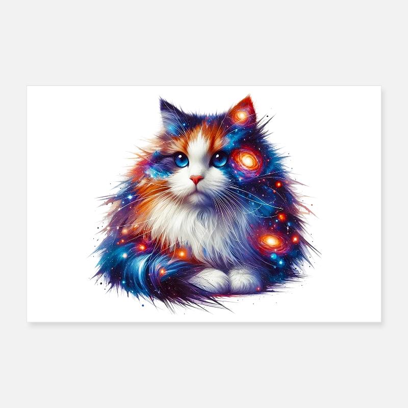 Cat Poster 12" x 8" (30x20 cm)
