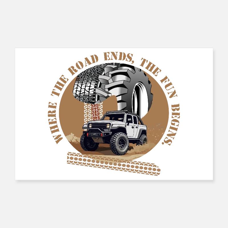 Offroad Fahrer Poster 30x20 cm