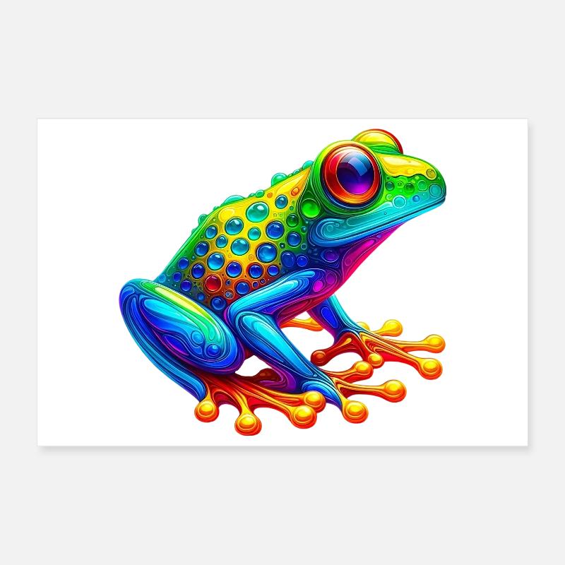 Frog Poster 12" x 8" (30x20 cm)